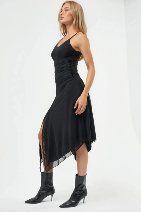 Spitzenverziertes Tüll-Midi-Kleid - Image 4