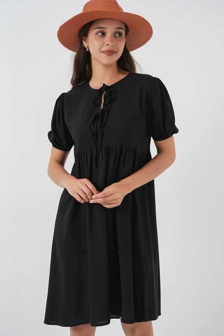 Midi-Kleid mit Schleifenverschluss - Image 1