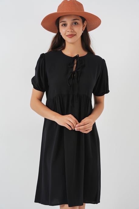 Midi-Kleid mit Schleifenverschluss - Image 3