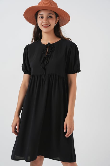 Midi-Kleid mit Schleifenverschluss - Image 4