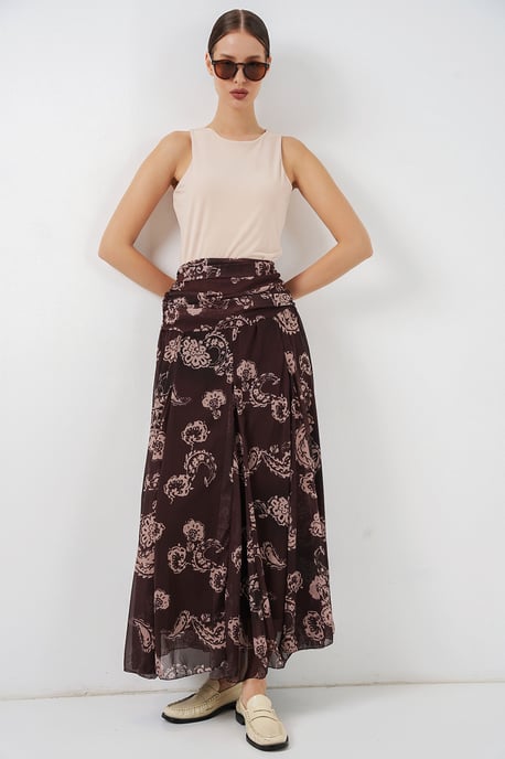 Hohe Taillen-Paisley-Maxikleid - Image 3