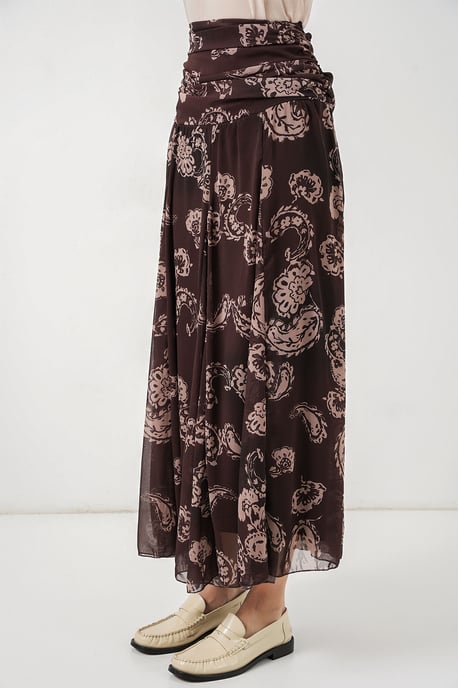 Hohe Taillen-Paisley-Maxikleid - Image 4