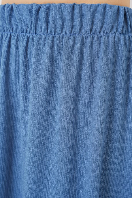 Texturierten Maxi-Strickrock mit elastischem Bund - Image 5