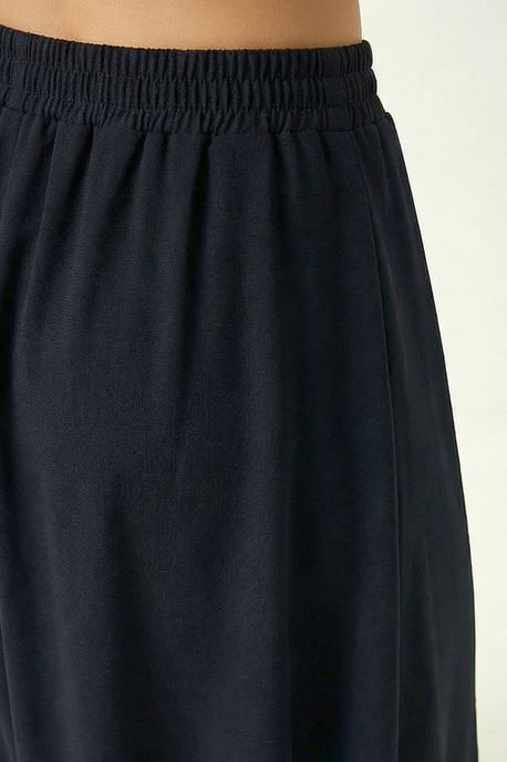 Elastischer Taillensamthose Maxi-Rock - Image 4
