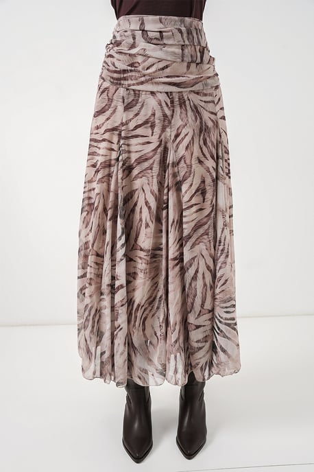 Hohe Taillen-Paisley-Maxikleid - Image 2