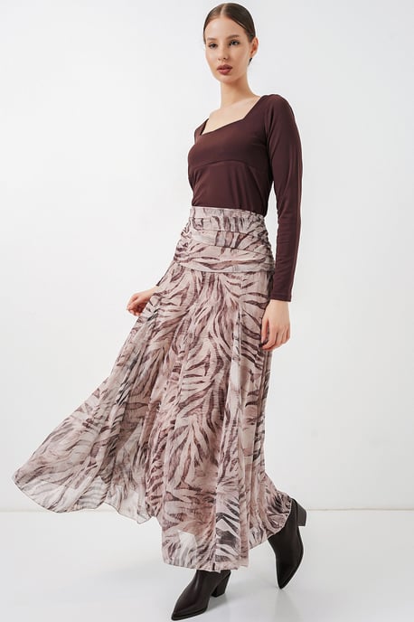 Hohe Taillen-Paisley-Maxikleid - Image 3