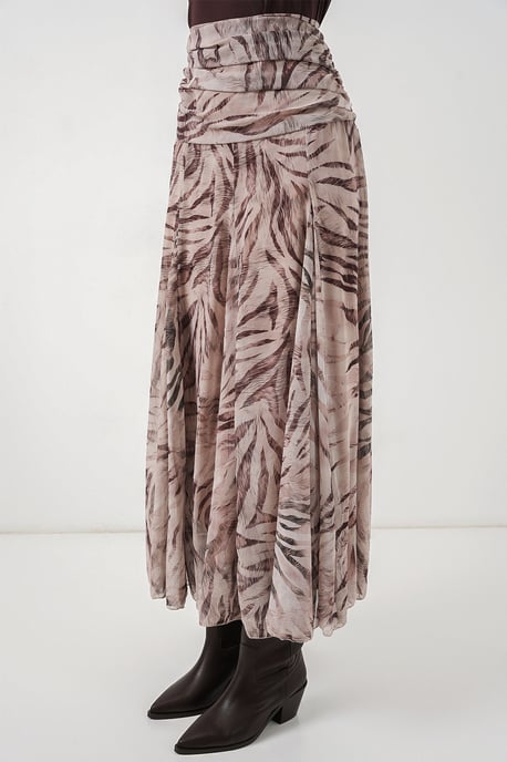 Hohe Taillen-Paisley-Maxikleid - Image 4