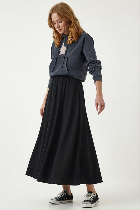Elastischer Taillen-Maxi-Rock - Image 2