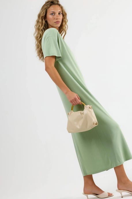 Lockeres Midi-Kleid mit Schlitz - Image 3