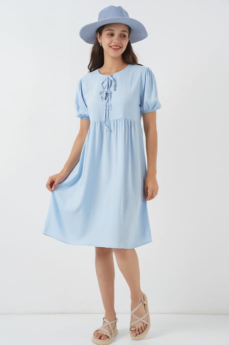 Midi-Kleid mit Schleifenverschluss - Image 3