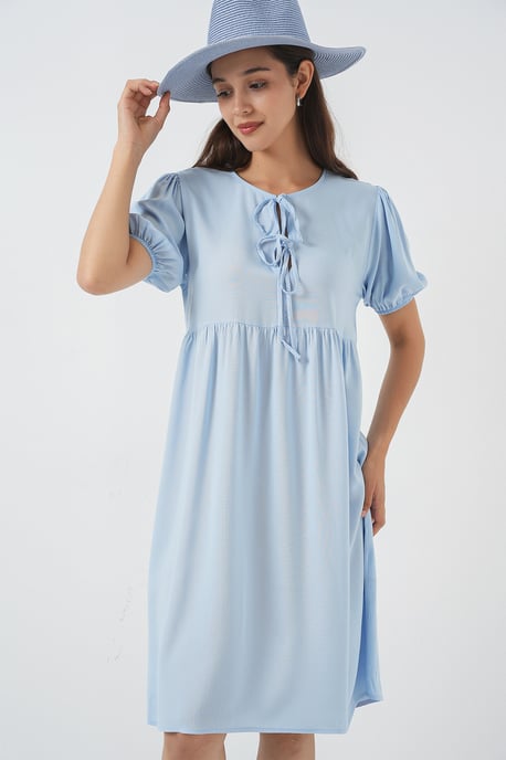 Midi-Kleid mit Schleifenverschluss - Image 4