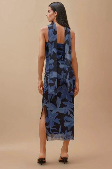 Trägerloses Blumenkleid in Midi-Länge - Image 6