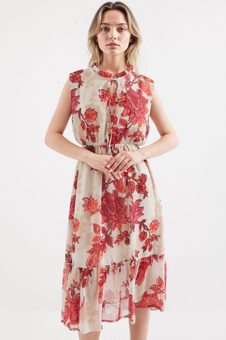 Midi-Kleid mit Schleifen-Detail - Image 1