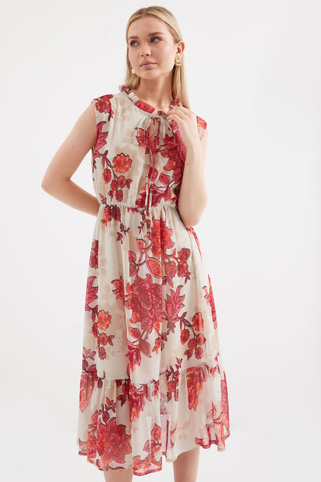 Midi-Kleid mit Schleifen-Detail - Image 2