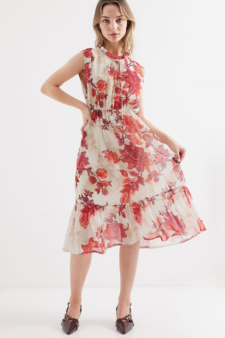 Midi-Kleid mit Schleifen-Detail - Image 3