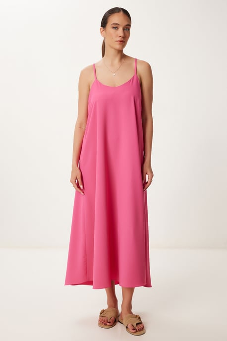 Lockeres Midi-Kleid mit U-Ausschnitt - Image 5
