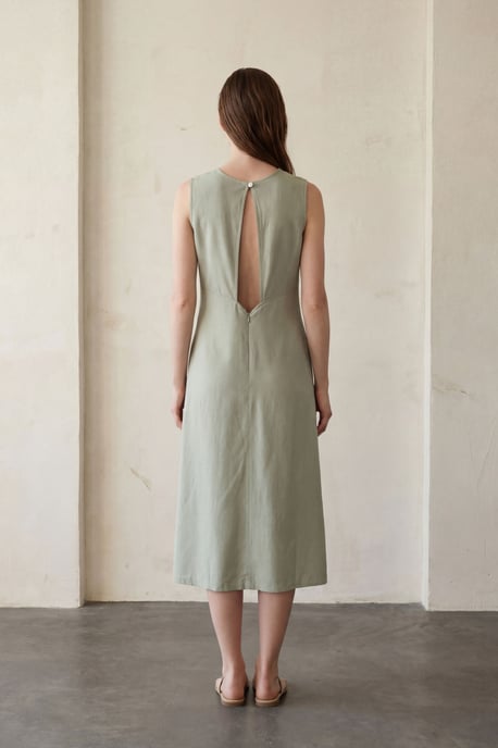 Rückenverzierter Midi-Kleid - Image 5