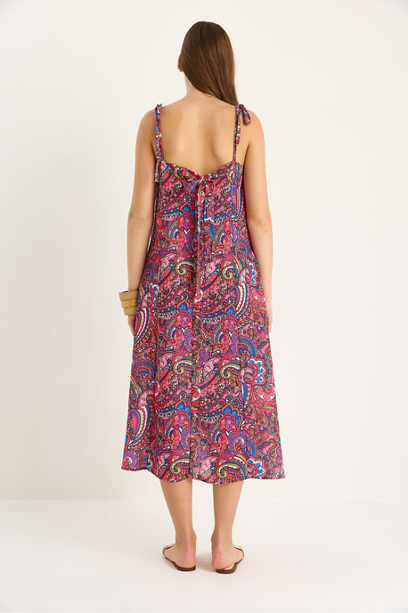 Muster Midi Kleid - Image 6