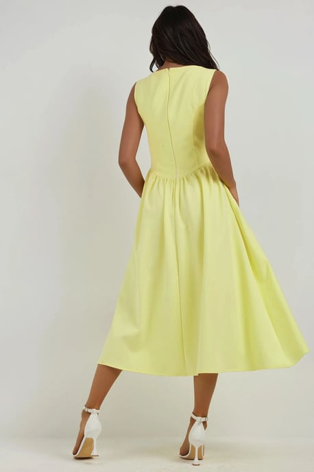 A-Form Midi-Kleid mit Rundhalsausschnitt - Image 4