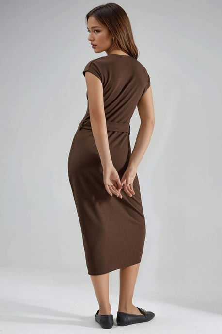 Gürteltini Kleid mit V-Ausschnitt - Image 3