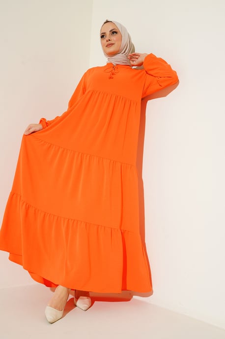 Maxikleid mit Schleifendetail - Image 4