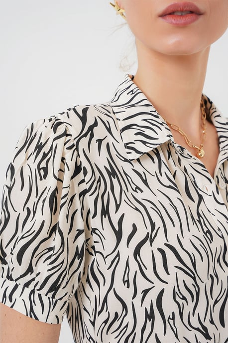 Muster Midi Hemdbl dress - Image 4