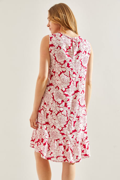Blumen A-Linie Kleid - Image 3