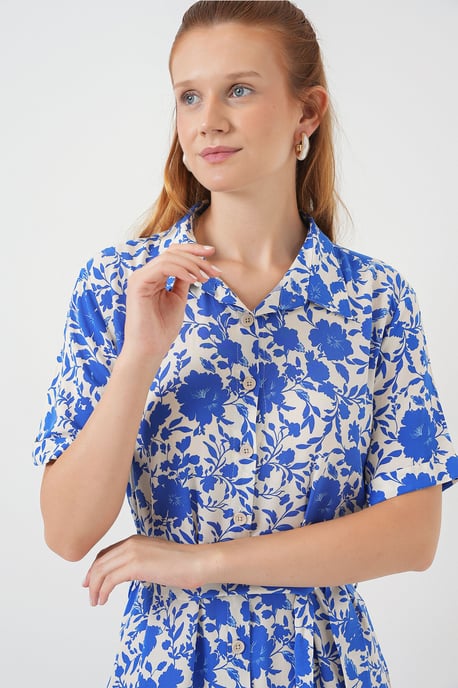 Muster Midi Hemdbl dress - Image 3