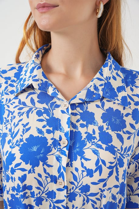 Muster Midi Hemdbl dress - Image 4