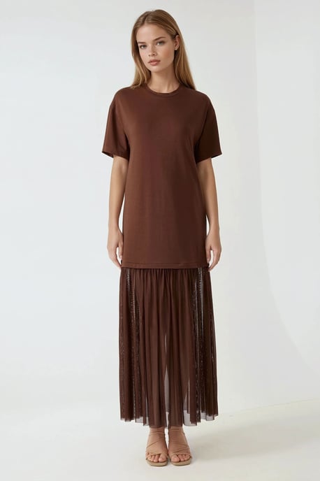 Midi-Kleid mit Tüllrock Pika Kollektion - Image 4