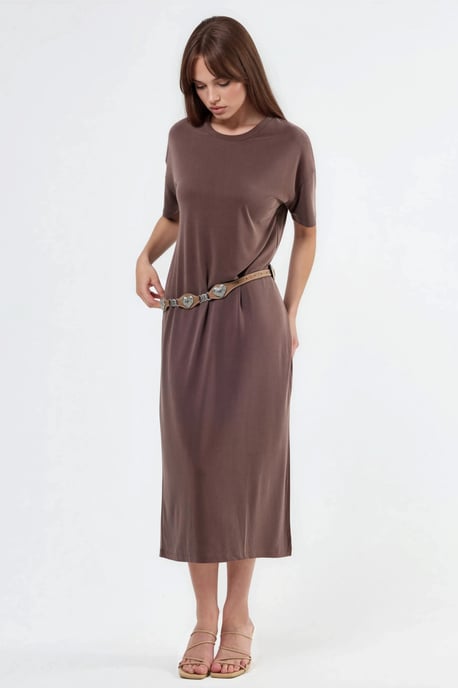 Lässig geschnittenes Midi-Kleid - Image 1