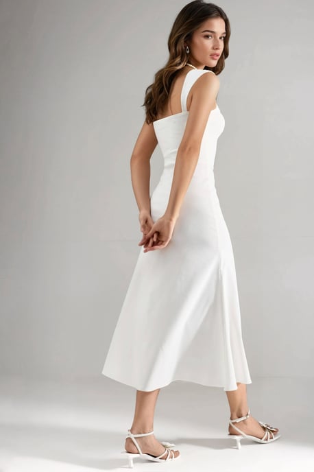 A-Linien-Midi-Kleid mit Herzkragen - Image 4
