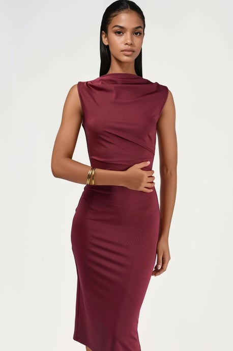 Raffiniertes Bodycon-Midikleid - Image 4