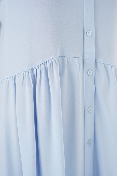 Ärmelloses Midi-Kleid mit Knopfleiste und Hemdkragen - Image 5