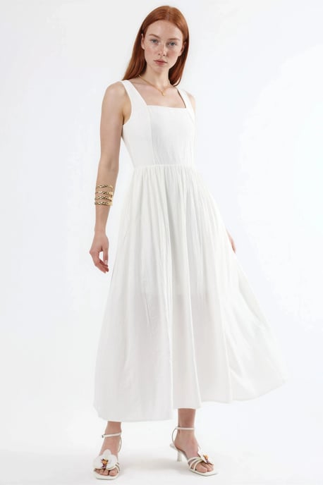 Maxikleid mit quadratischem Ausschnitt - Image 1