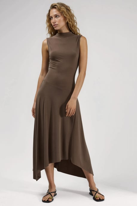 Asymmetrisches Midi Sandy Kleid - Image 6