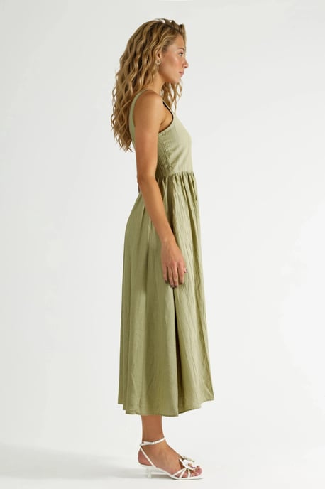 Kombinierbares Midi-Kleid mit quadratischem Kragen - Image 4