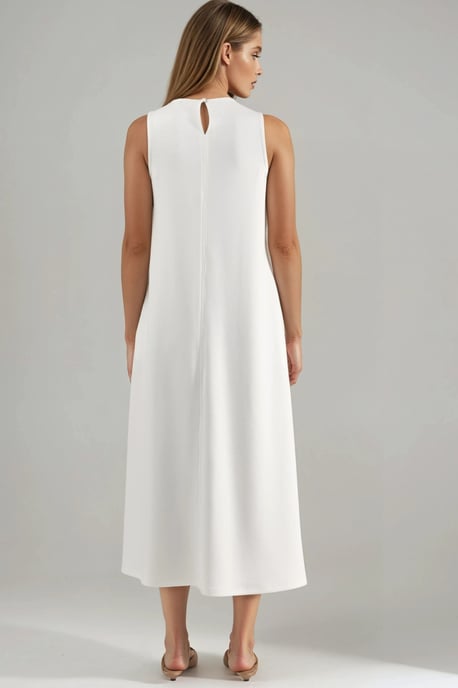 Modal Touch Entspanntes Midi-Kleid mit Taschen - Image 3