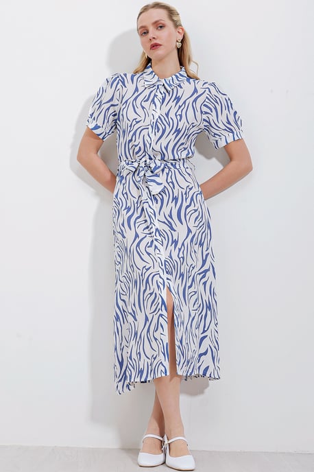Muster Midi Hemdbl dress - Image 1