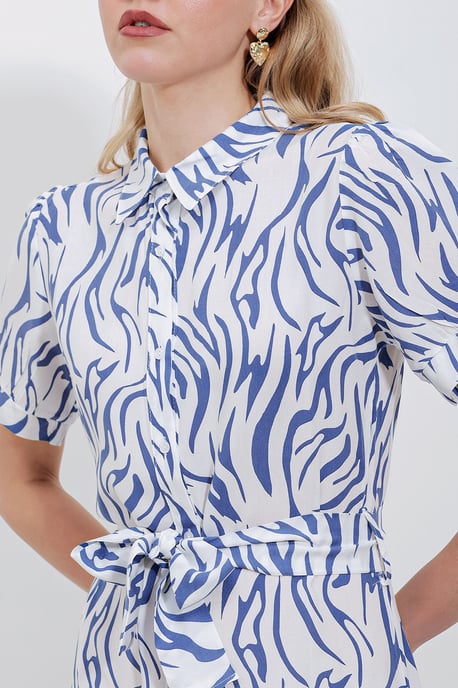 Muster Midi Hemdbl dress - Image 2