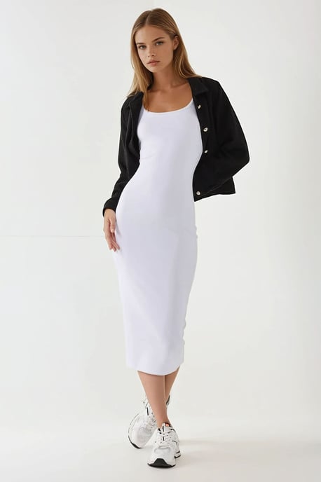Strukturiertes Bodycon-Midi-Kleid - Image 3