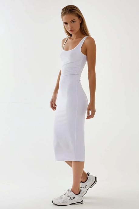 Strukturiertes Bodycon-Midi-Kleid - Image 5