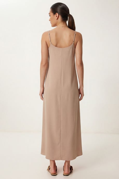 Locker sitzendes Midi-Kleid mit U-Ausschnitt - Image 6