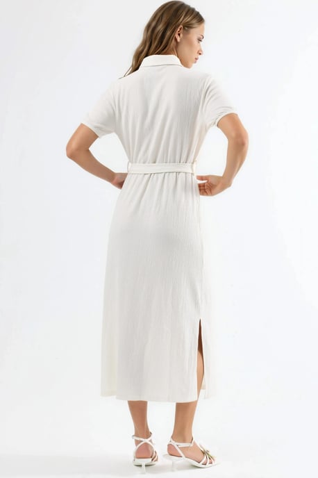 Gepolstertes Midi-Hemdkleid - Image 3