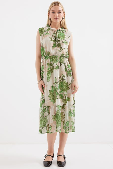 Midi-Kleid mit Schleifen-Detail - Image 4