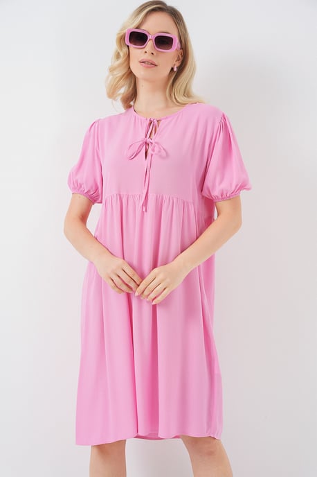 Midi-Kleid mit Schleifenverschluss - Image 1