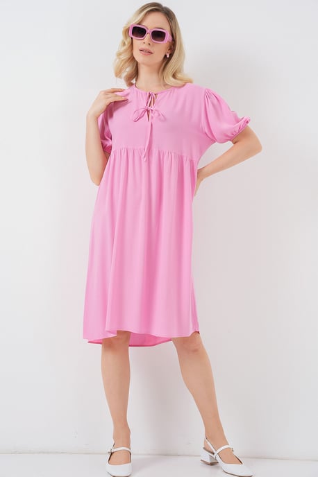 Midi-Kleid mit Schleifenverschluss - Image 3