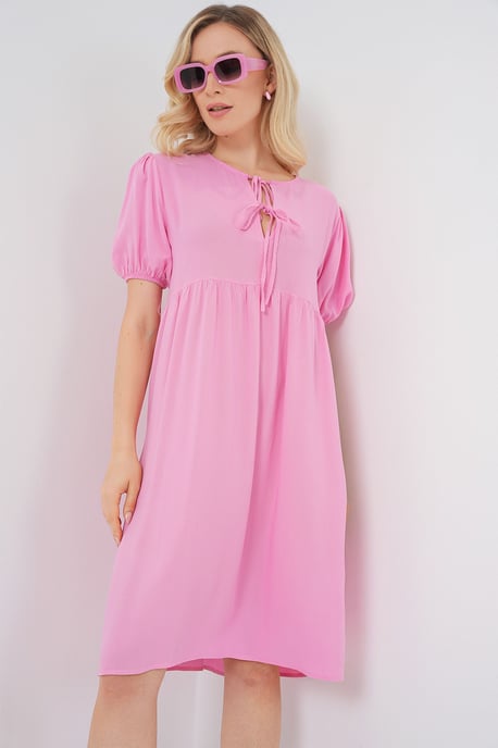Midi-Kleid mit Schleifenverschluss - Image 4