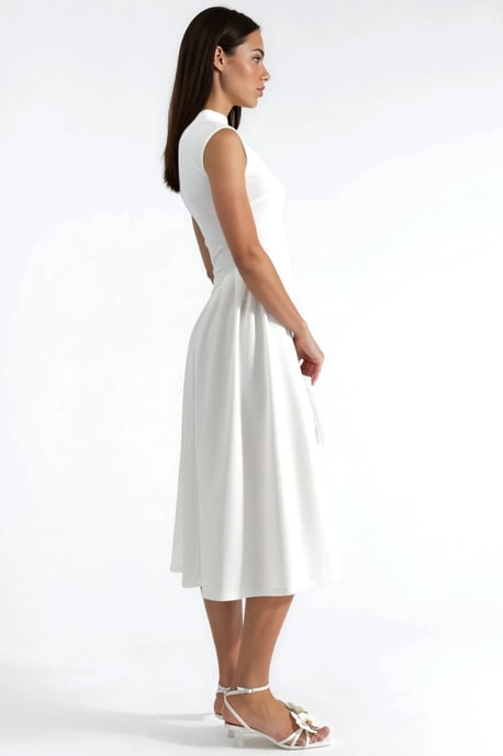 Texturiertes Panel-Midi-Kleid - Image 2