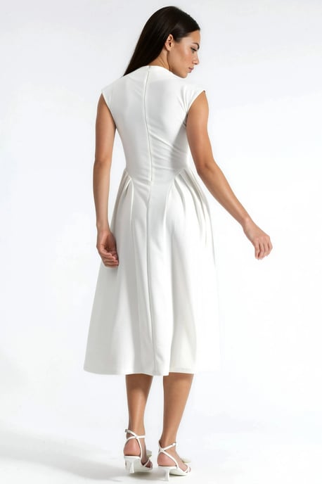 Texturiertes Panel-Midi-Kleid - Image 3